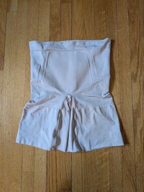 SPANX OnCore High-Waisted Mid-Thigh Shaping Short Nude | Size S/P
